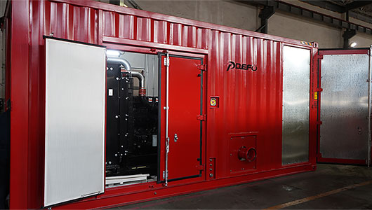 Un cliente australiano ordenó una bomba contra incendios con motor diésel