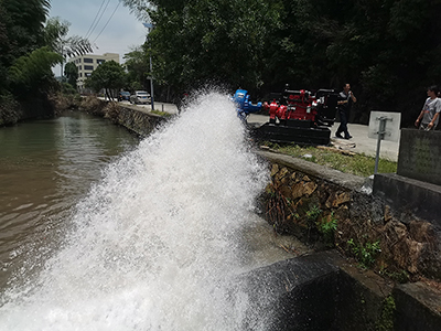 Bomba para control de inundaciones en Azerbaiyán